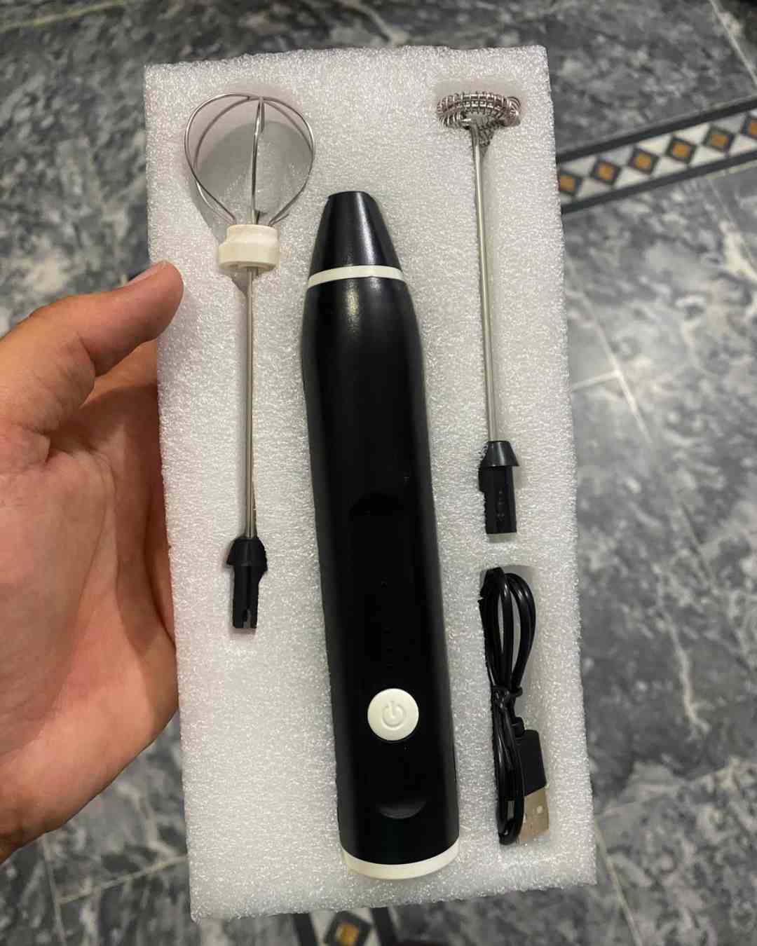 2 In 1 Rechargeable Coffee Beater And Egg Beater