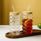 Aesthetic Pinterest Mug With Wooden Lid & Straw - Coffee Beat