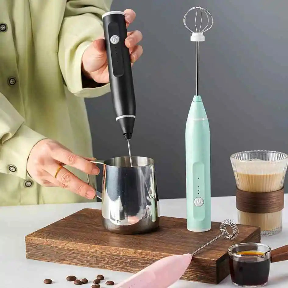 2 In 1 Rechargeable Coffee Beater And Egg Beater